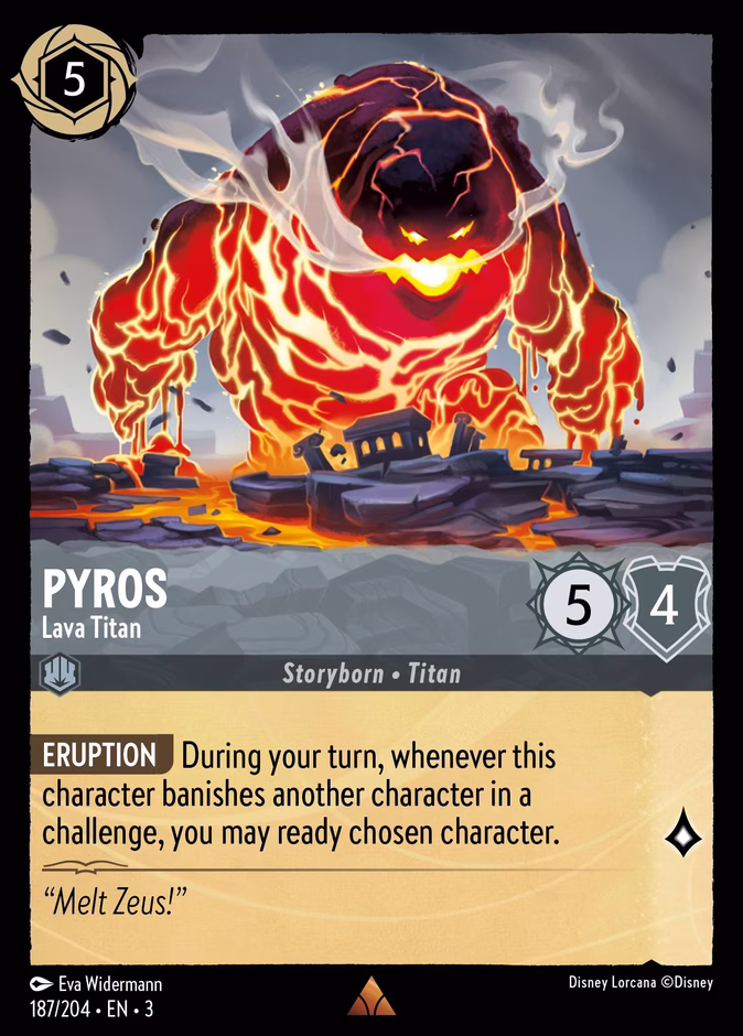 Pyros - Lava Titan #187 (Rare)