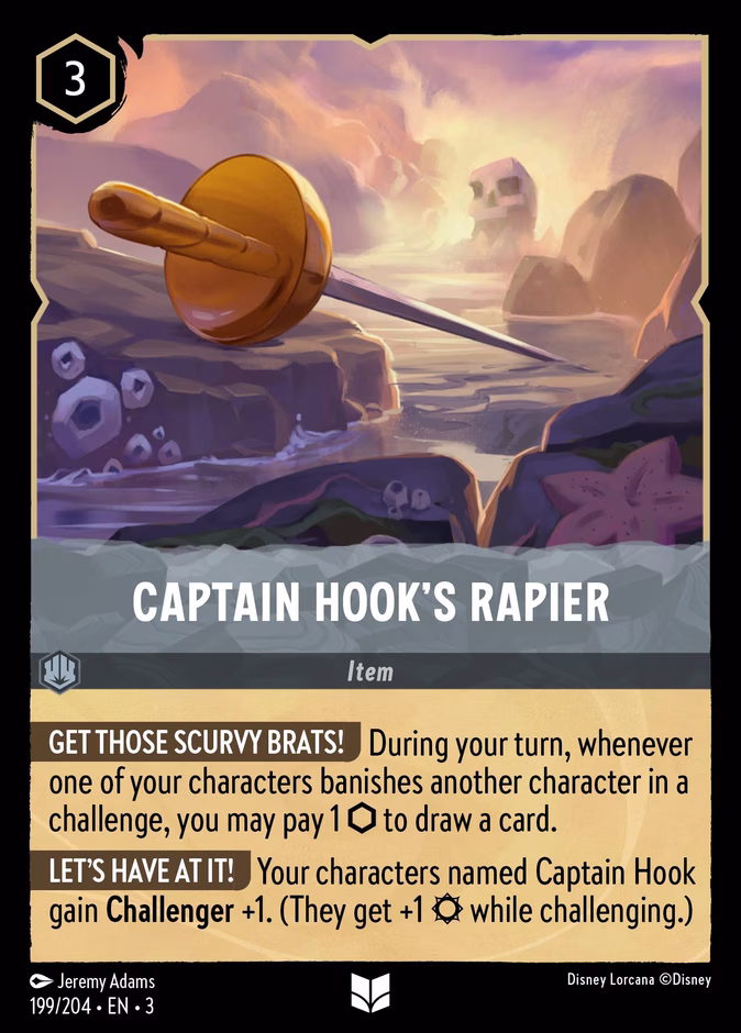 Captain Hook's Rapier #199 (Uncommon)