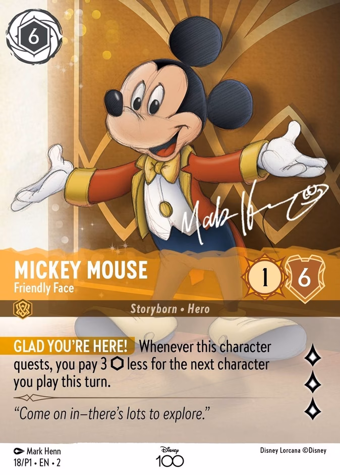 Mickey Mouse - Friendly Face (Disney 100) #18 (Promo Satin)