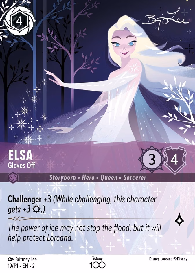 Elsa - Gloves Off (Disney 100) #19 (Promo Satin)