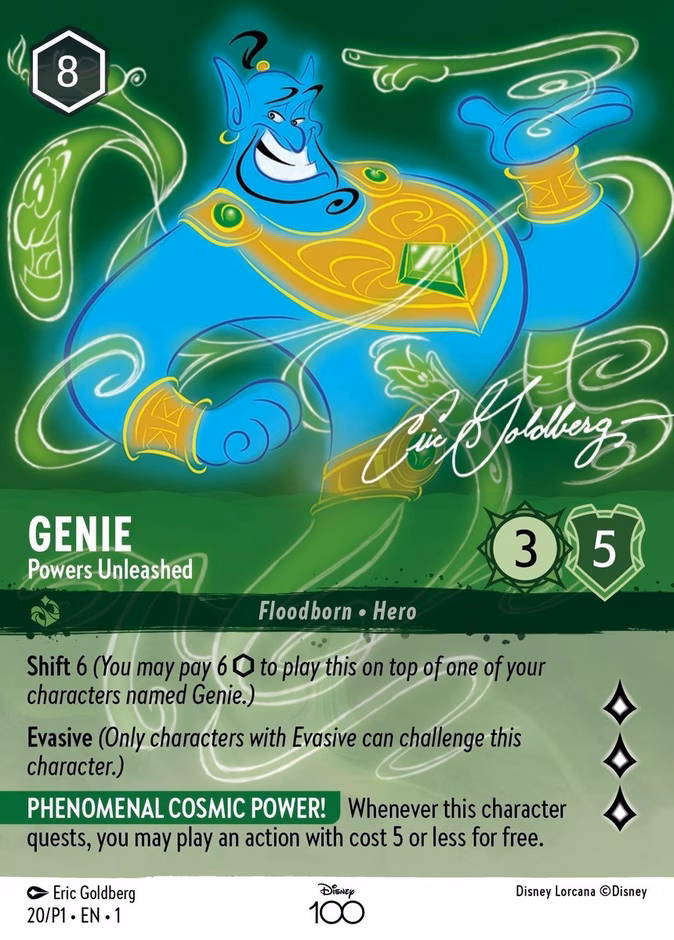 Genie - Powers Unleashed (Disney 100) #20 (Promo Satin)