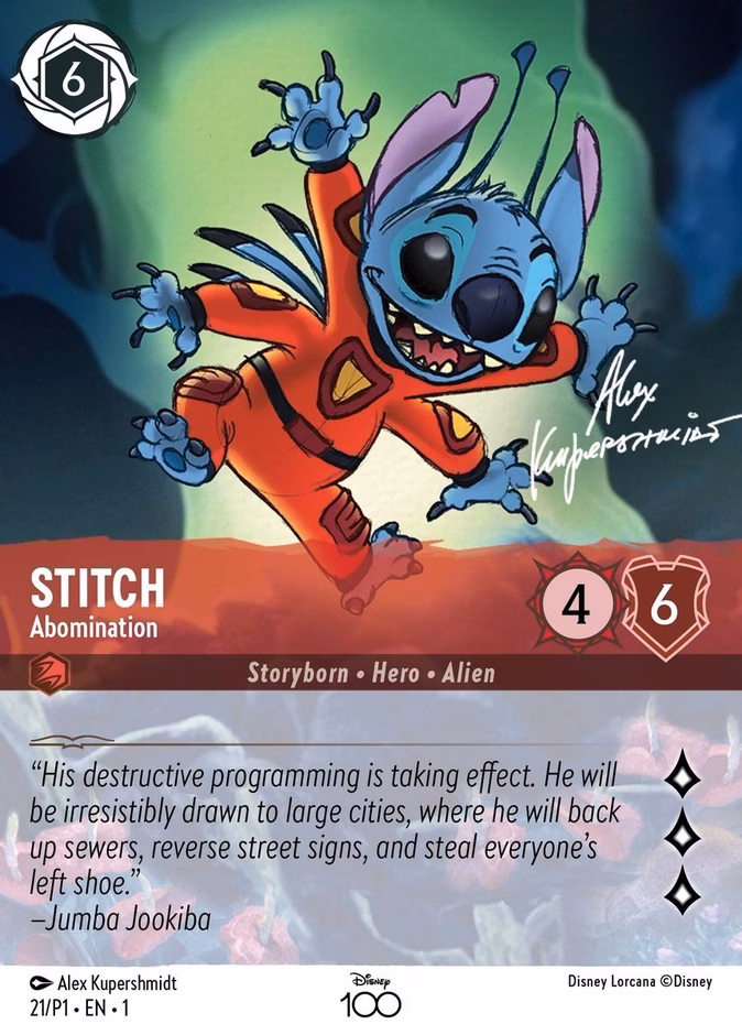 Stitch - Abomination (Disney 100) #21 (Promo Satin)