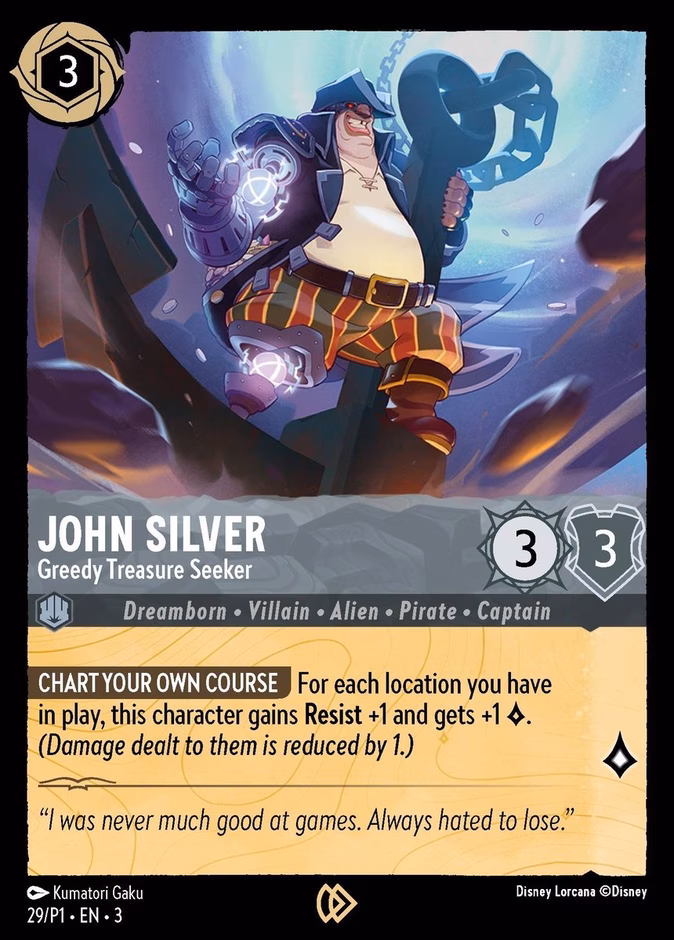 John Silver - Greedy Treasure Seeker (League) #29 (Promo)