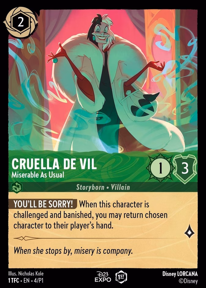 Cruella de Vil - Miserable As Usual (D23 Expo) #4 (Promo Misc)