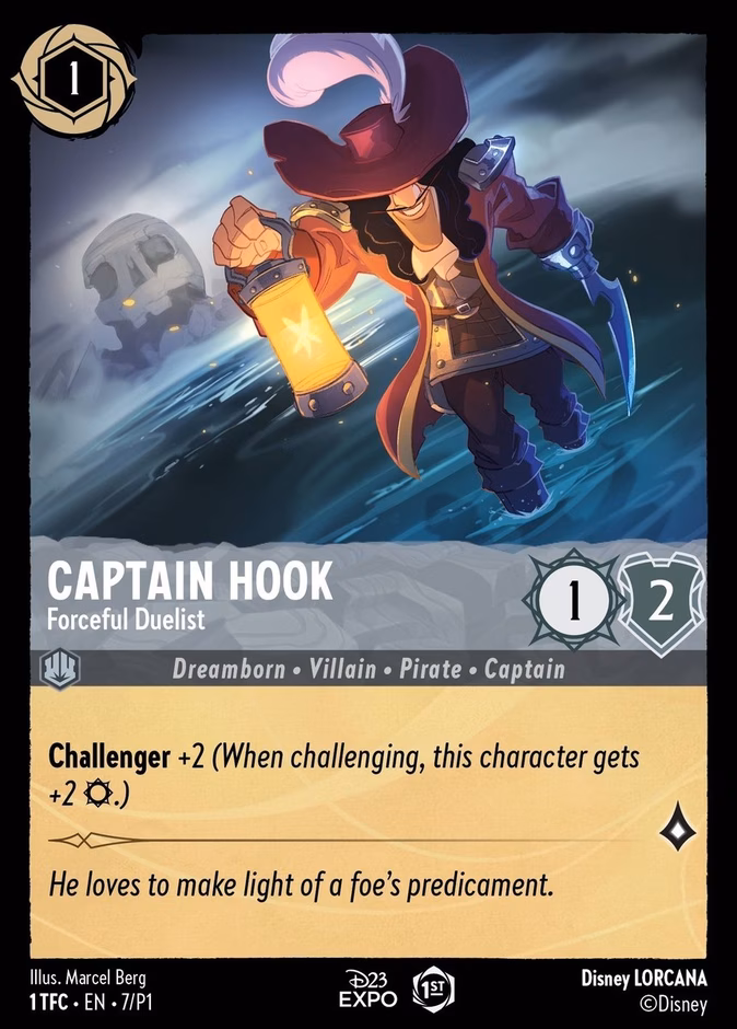Captain Hook - Forceful Duelist (D23 Expo) #7 (Promo Misc)