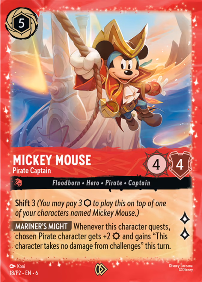 Mickey Mouse - Pirate Captain (Bundle) #18 (Promo Glimmer)