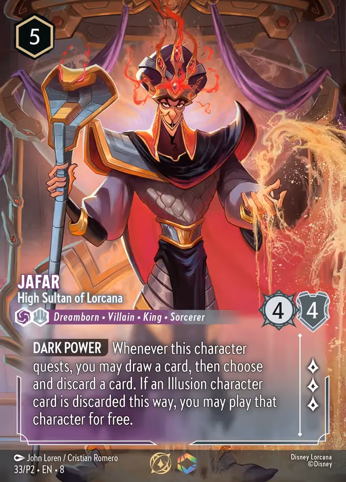 Jafar - High Sultan of Lorcana (Set Championship) #33 (Promo Enchanted)