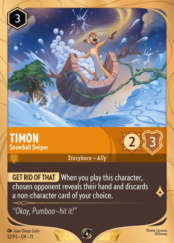 Timon - Snowball Swiper (Prerelease) #32 (Promo)