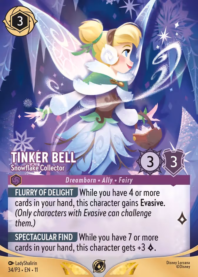 Tinker Bell - Snowflake Collector (Set Championship) #34 (Promo Enchanted)
