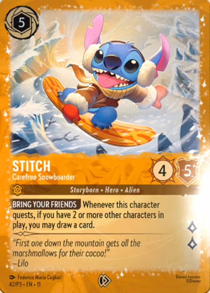 Stitch - Carefree Snowboarder (Starter Set) #42