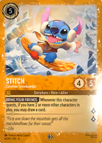 Stitch - Carefree Snowboarder (Starter Set) #42