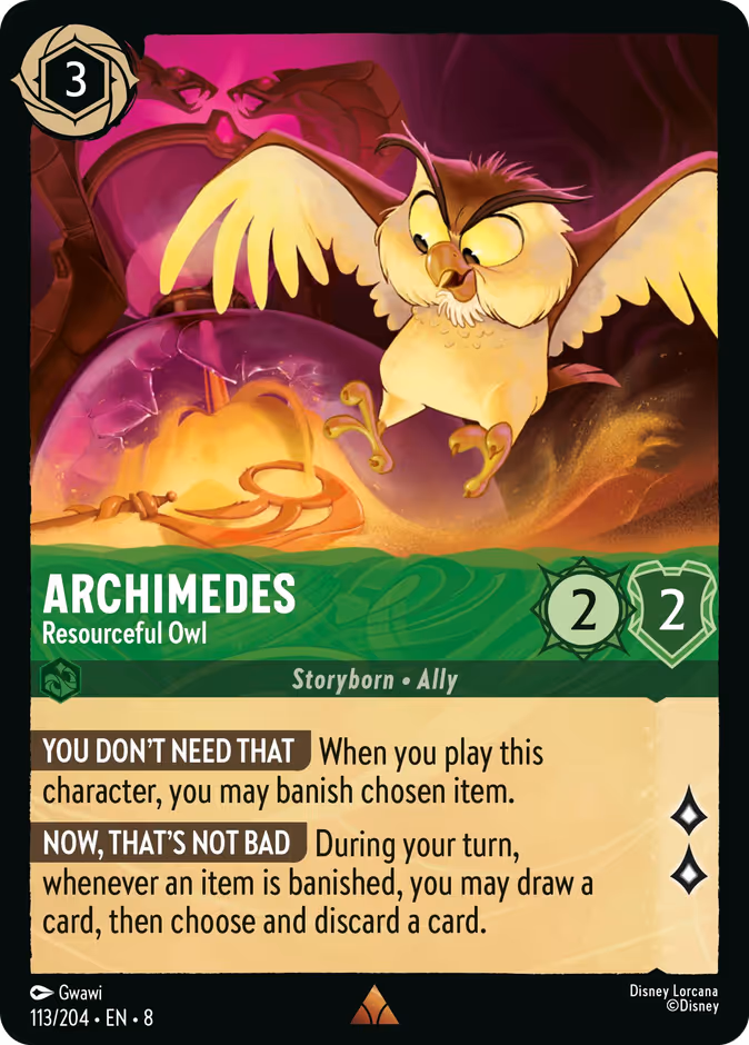 Archimedes - Resourceful Owl #113 (Rare)