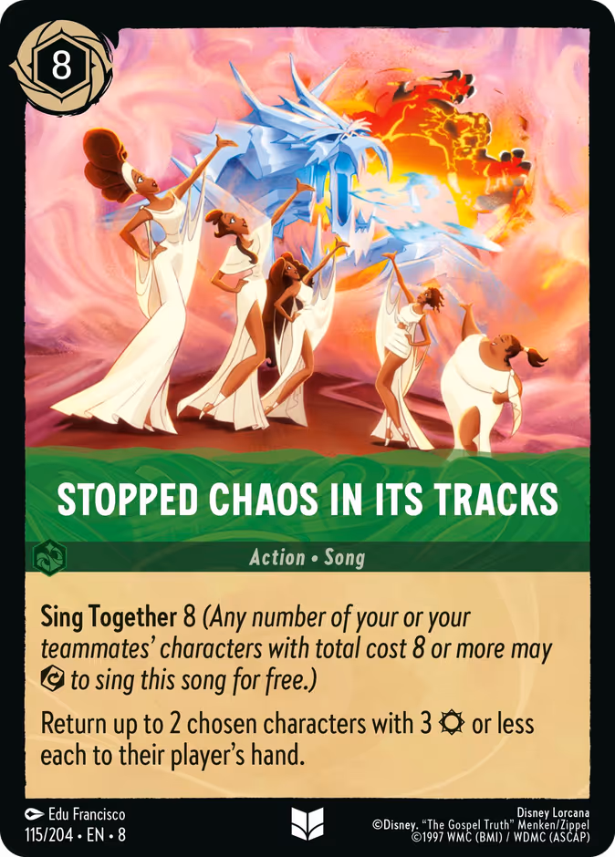 Stopped Chaos in Its Tracks #115 (Uncommon)