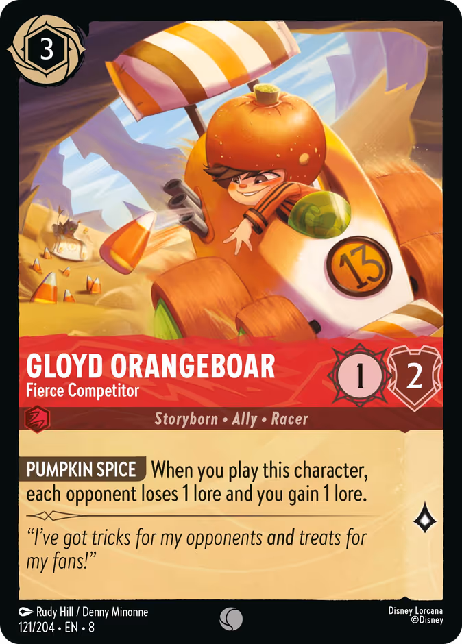 Gloyd Orangeboar - Fierce Competitor #121 (Common)