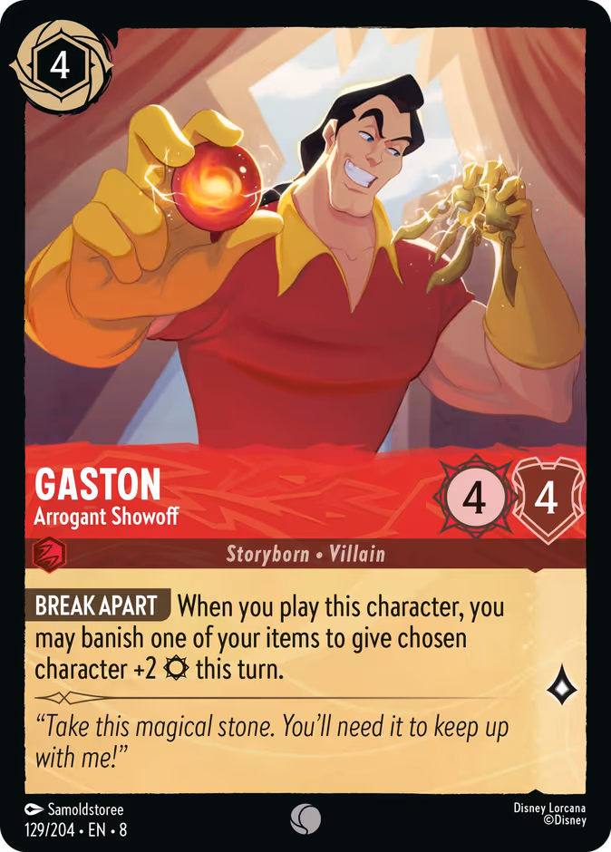 Gaston - Arrogant Showoff #129 (Common)