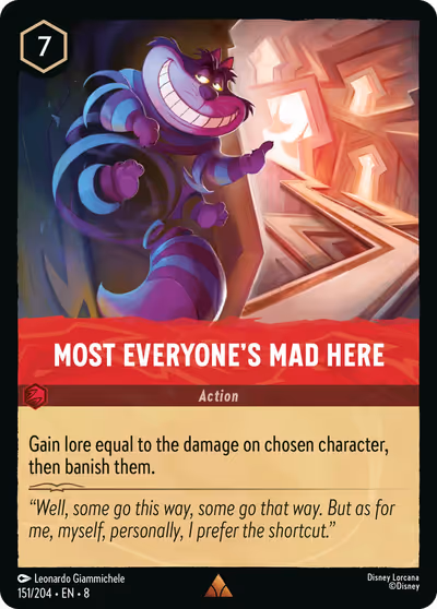 Most Everyone's Mad Here #151 — Reign of Jafar (Rare) · Disney Lorcana
