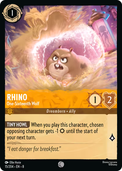 Rhino - One-Sixteenth Wolf #15 — Reign of Jafar (Common) · Disney Lorcana