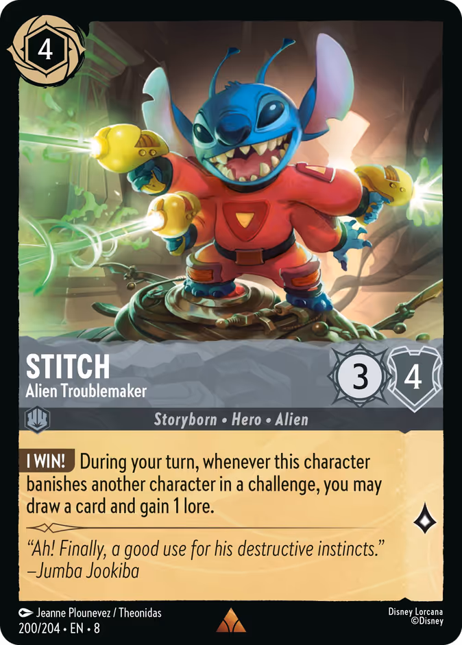 Stitch - Alien Troublemaker #200 (Rare)