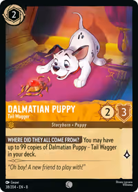 Dalmatian Puppy - Tail Wagger #38 (Common)