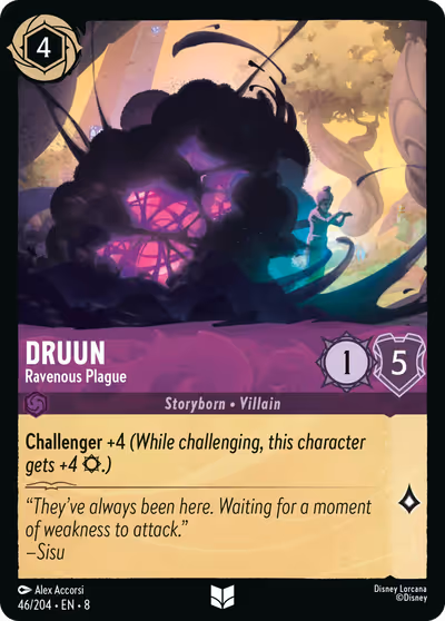 Druun - Ravenous Plague #46 — Reign of Jafar (Uncommon) · Disney Lorcana