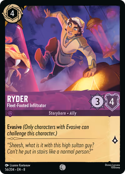 Ryder - Fleet-Footed Infiltrator #56 — Reign of Jafar (Common) · Disney Lorcana