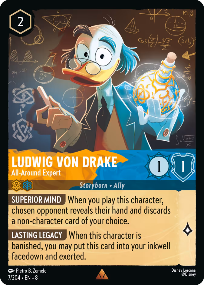 Ludwig Von Drake - All-Around Expert #7 (Rare)