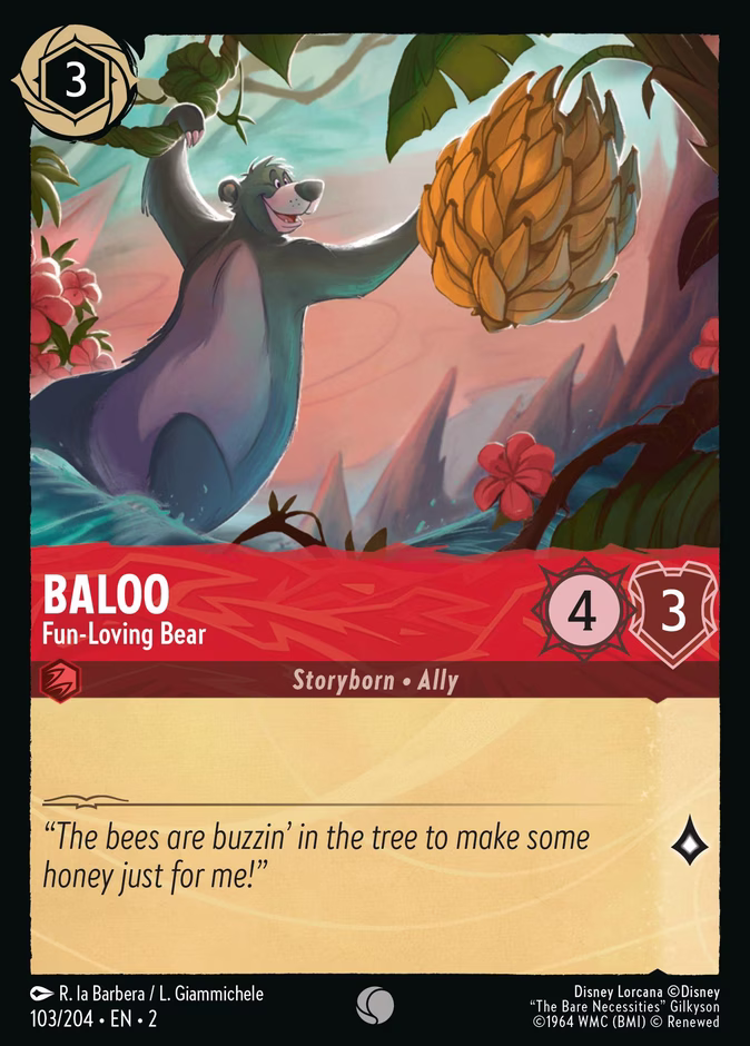 Baloo - Fun-Loving Bear #103 (Common)