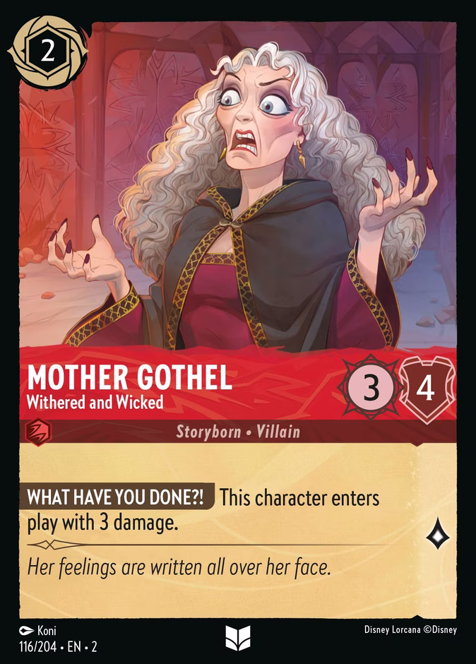 Mother Gothel - Withered And Wicked #116 (Uncommon)