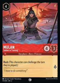 Mulan - Soldier In Training #117 (Common)
