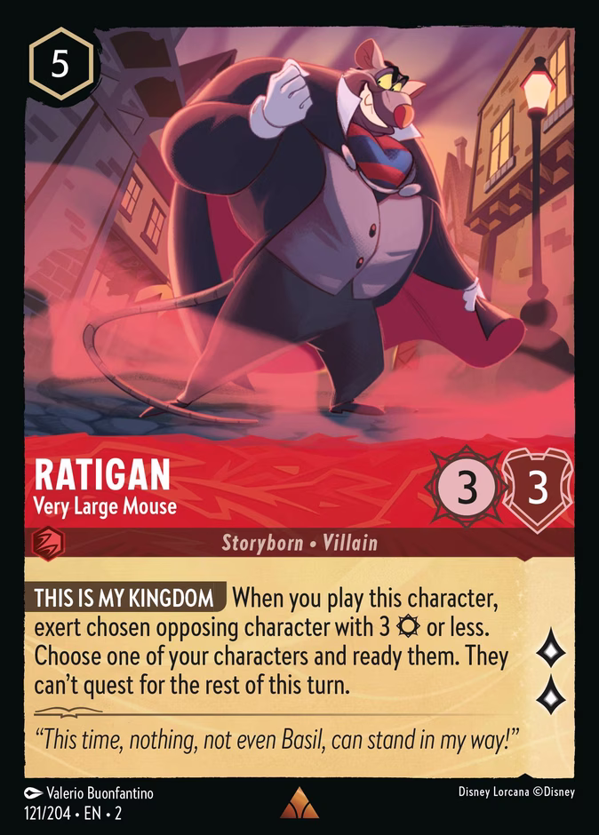 Ratigan - Very Large Mouse #121 (Rare)