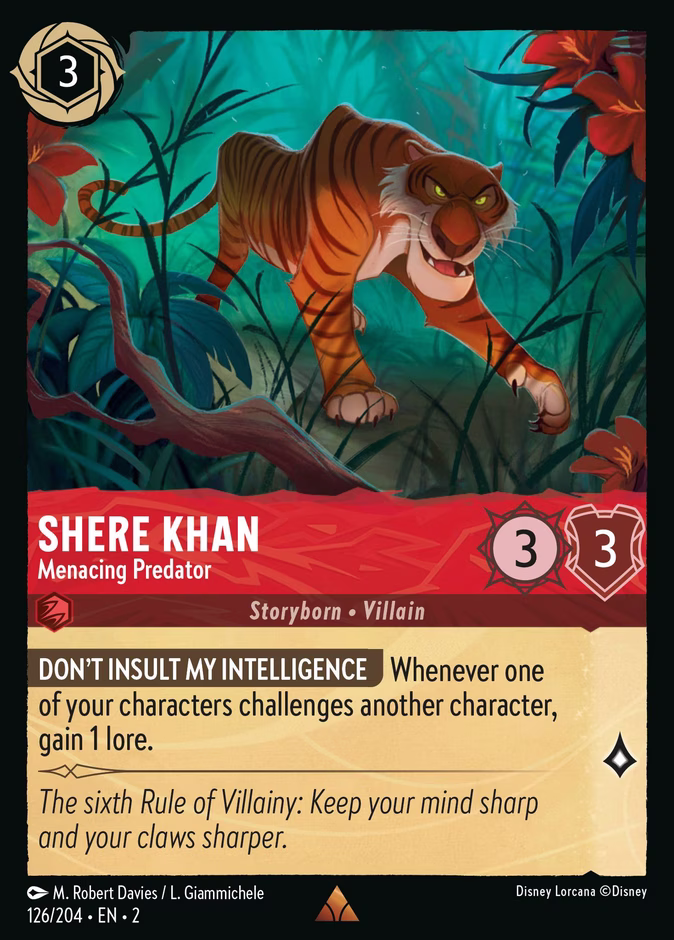 Shere Khan - Menacing Predator #126 (Rare)