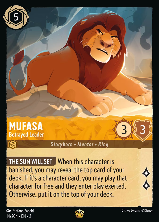 Mufasa - Betrayed Leader #14 (Legendary)