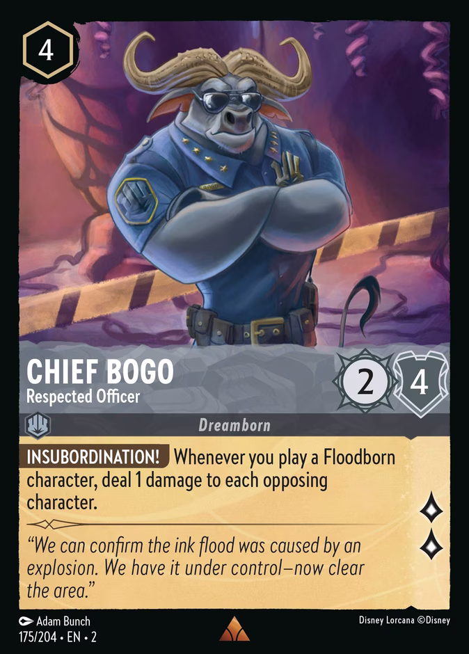 Chief Bogo - Respected Officer #175 (Rare)