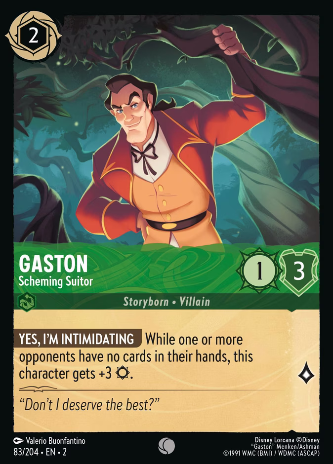 Gaston - Scheming Suitor #83 (Common)