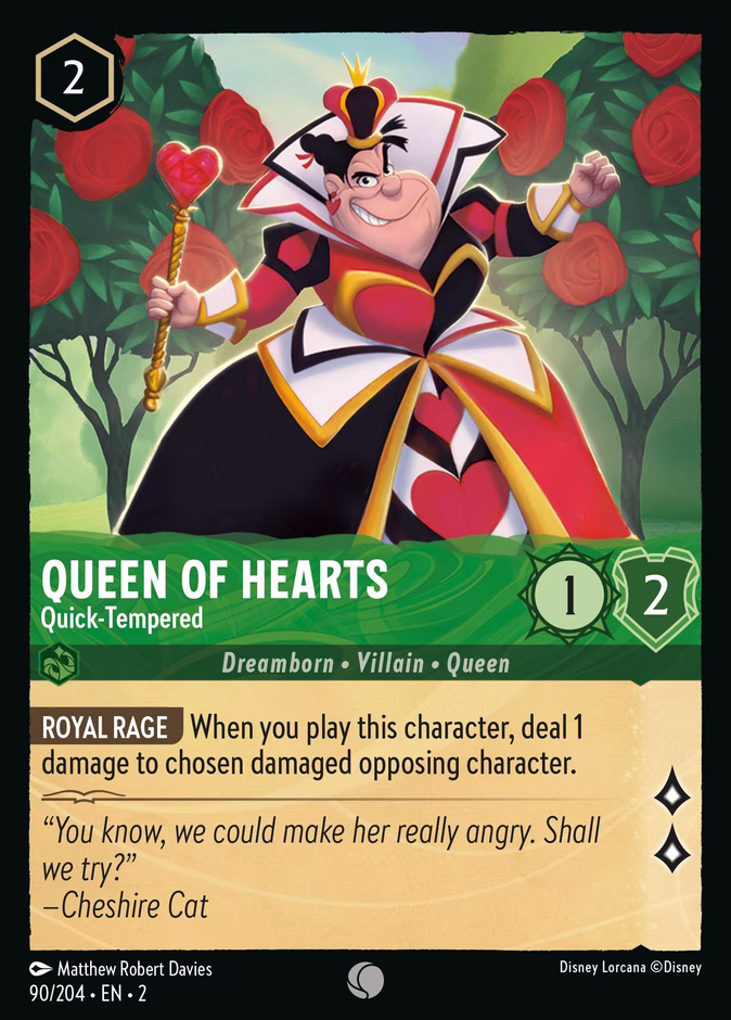 Queen Of Hearts - Quick-Tempered #90 (Common)