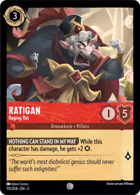 Ratigan - Raging Rat #113 (Common)