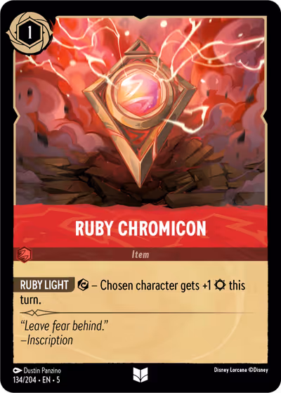 Ruby Chromicon #134 — Shimmering Skies (Uncommon) · Disney Lorcana