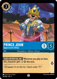 Prince John - Opportunistic Briber #141 (Common)