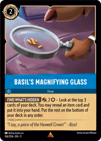 Basil's Magnifying Glass #166 (Rare)