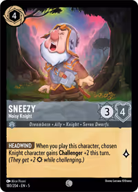 Sneezy - Noisy Knight #180 (Common)