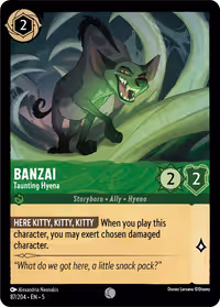 Banzai - Taunting Hyena #87 (Common)