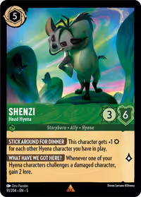 Shenzi - Head Hyena #91 (Rare)