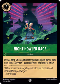 Night Howler Rage #95 (Common)
