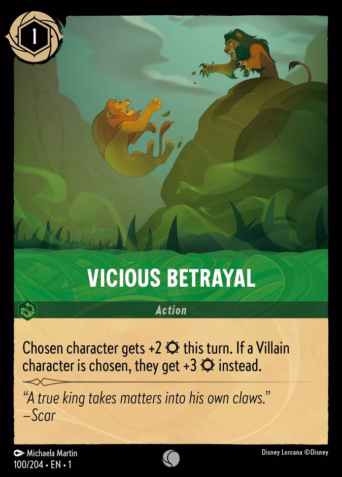 Vicious Betrayal #100 (Common)