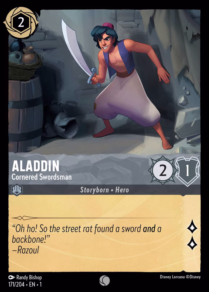 Aladdin - Cornered Swordsman #171 (Common)