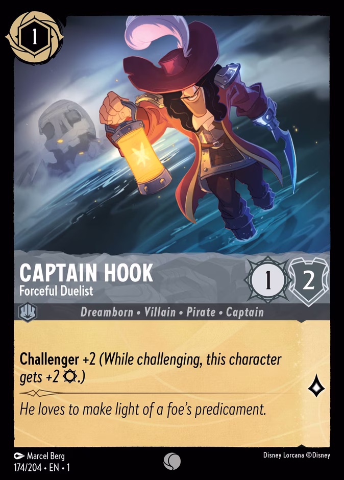 Captain Hook - Forceful Duelist #174 (Common)