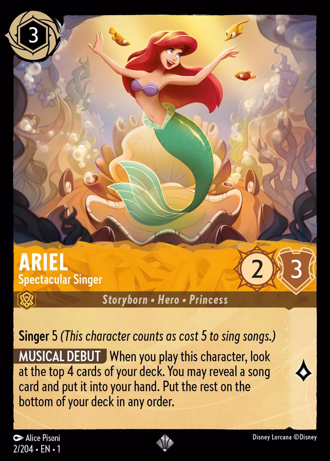 Ariel - Spectacular Singer — Disney Lorcana