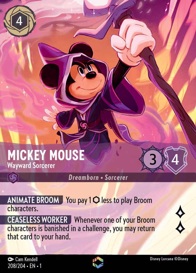 Mickey Mouse - Wayward Sorcerer #208 #208 (Enchanted)
