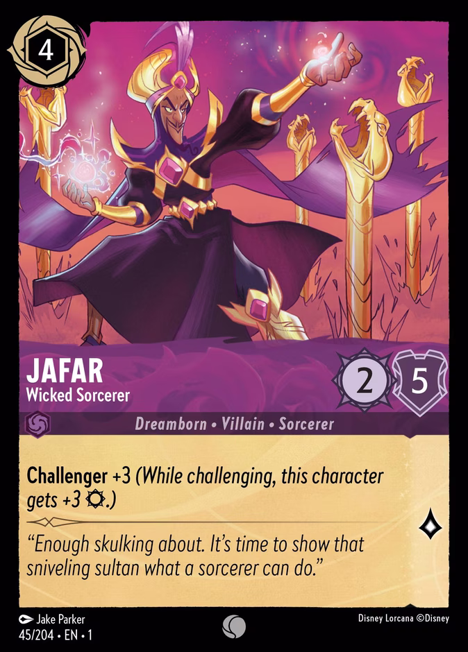 Jafar - Wicked Sorcerer #45 (Common)