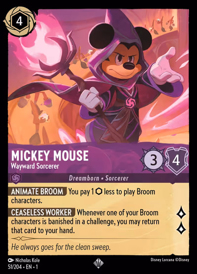 Mickey Mouse - Wayward Sorcerer